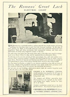 Highlighting Prints: Crosbie & De Mowbray Electric Light Advertisement