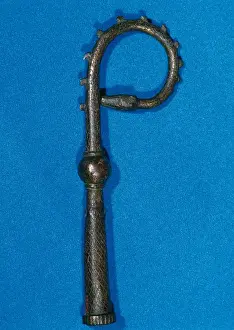 Pastoral Prints: Crosier of Bishop of Barcelona, Arnau de Gurb. Limoges. Befo