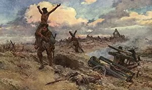Western Gallery: The Cross Bearers, WW1 battlefield by Matania