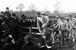 Running Prints: Cross Country Championships, Doncaster in 1909