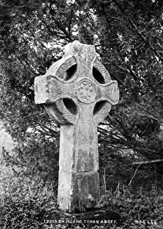 Armagh Prints: Cross on Island, Tynan Abbey