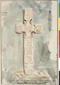 Images Dated 17th January 2011: Cross in Kilbroney Churchyard, Rostrevor