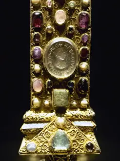 Cross of Lothair II. Aachen Cathedral Treasury. Germany