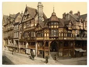 Chester Prints: The Cross and Rows, Chester, England