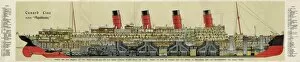 Section Collection: Cross-section of Aquitania steamship