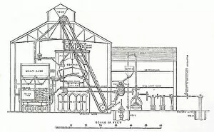 Barclay Gallery: Cross-section of Barclays brewery, Southwark, London