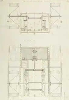 Cross section of the Caledonia steam engines