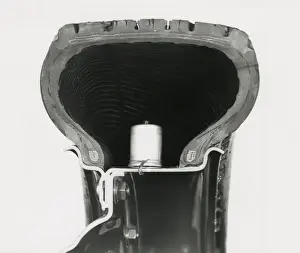 Cross section of Denovo car tyre