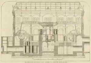 Drainage Prints: Cross-Section of the Metropolitan Main Drainage Works at Cro