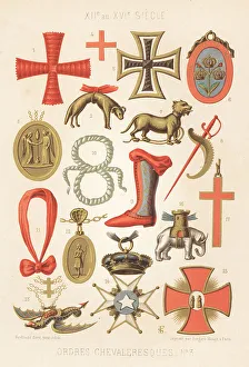 Knot Prints: Crosses and badges of Orders of Chivalry, 12th to 16th century