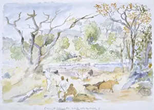 John Thomas Baines Prints: Crossing the [Sebaque] River