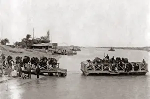 Crossing the Suez Canal, circa 1880s