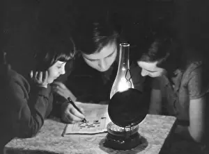 Crosswords Prints: Crossword by Lamplight