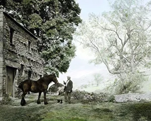 Images Dated 23rd August 2018: Crow Trees farm, Muker, Swaledale in the 1940s