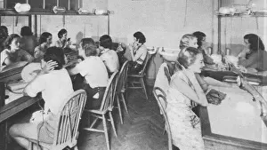 A crowd dressing room at the Gainsborough studio