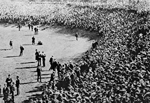 Crowd at a football match - early 1900s