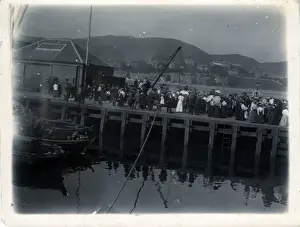 Crowd on the Pier, Campbeltown, Scotland