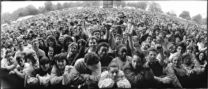 Images Dated 21st June 2016: A crowd at a rock concert - UB40