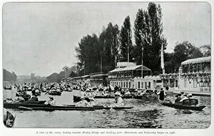 Images Dated 19th July 2017: Crowded river during the Henley Regatta 1904