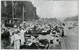 Punt Prints: Crowded river during the Henley Regatta 1905