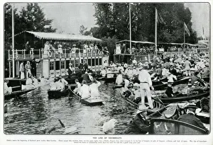 Crowded river during the Henley Regatta 1906