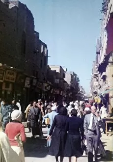Images Dated 25th July 2016: A crowded street in Cairo