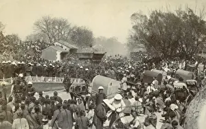 Crowded street, China