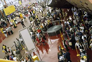 Attractions Prints: Crowds of visitors in the Milllenium Dome, Greenwich