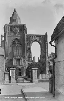 Crowland Prints: Crowland Abbey West Front