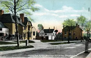 Stroud Prints: Crown & Anchor Hotel and Post Office, Stonehouse, Glos