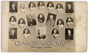 Clark Prints: Crown Football Club, Stratford, Ontario, Canada - City League Champions, 1914. Date: 1914
