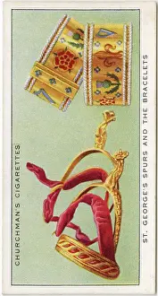 Bracelets Prints: CROWN JEWELS OF ENGLAND St George's Spurs (representing the King's Knighthood) and the Bracelets (sincerity)