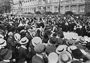 Crown Prince Wilhelm cheered