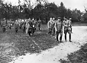 Saxony Prints: Crown Prince Wilhelm of Prussia with King of Saxony, WW1