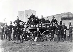 Images Dated 31st May 1870: Croydon Fire Brigade, South Norwood station