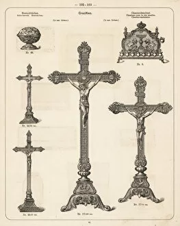 Crucifix Gallery: Crucifix and candlelabra