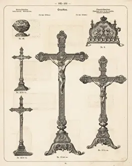 Catalog Prints: Crucifix and candlelabra
