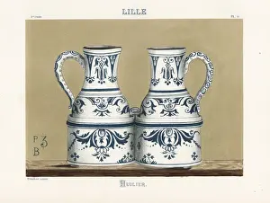Generale Prints: Cruet set of oil and vinegar jugs from Lille