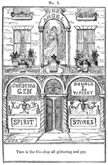 Cruikshank, The Gin Shop, plate 1