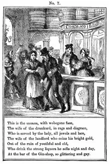 Drunkards Collection: Cruikshank, The Gin Shop, plate 7