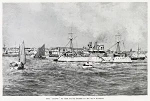 Allegedly Gallery: The Us cruiser Maine in Havana harbour, where she will shortly be blown up
