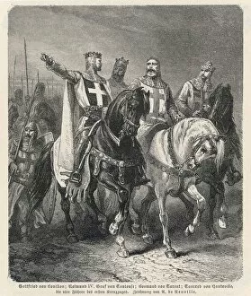 Crusades Collection: Crusade Leaders Riding