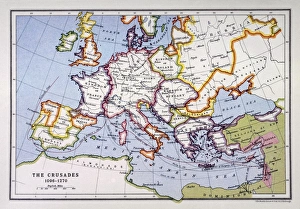 Images Dated 21st December 2010: Crusades Map