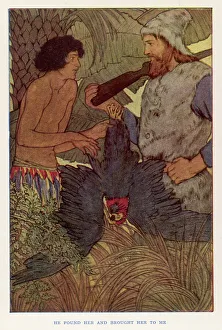 Crusoe Prints: CRUSOE & DEAD PARRROT
