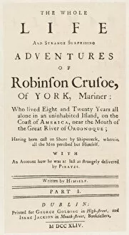 Title Collection: Crusoe Title Page 1719
