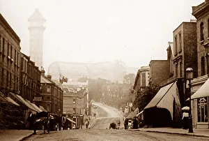 Crystal Palace in the mist London Victorian period