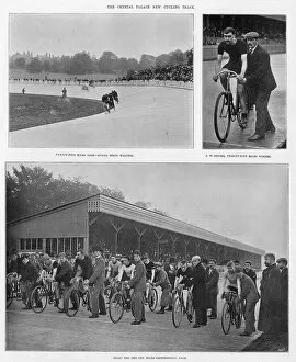 Images Dated 21st June 2018: Crystal Palace new cycling track, 1896