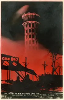 Burnt Prints: Crystal Palace at Sydenham is destroyed by fire
