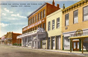 Nevada Collection: Crystal Saloon and Washoe Club, Virginia City, Nevada, USA