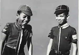 Guiana Prints: Two cub scouts from British Guyana, South America